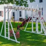 Honey Bear Hangout Swing Set
