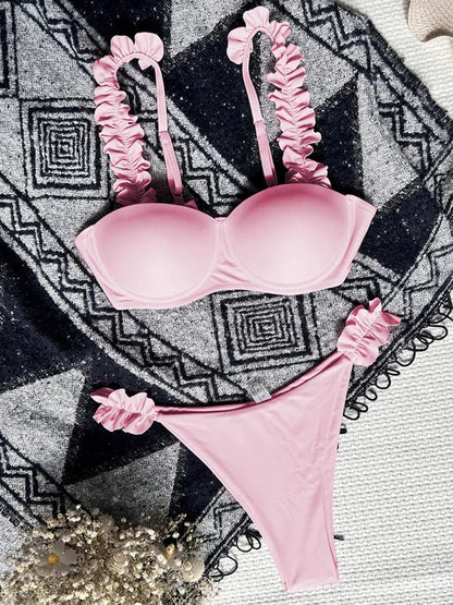 Two-piece push-up swimsuit