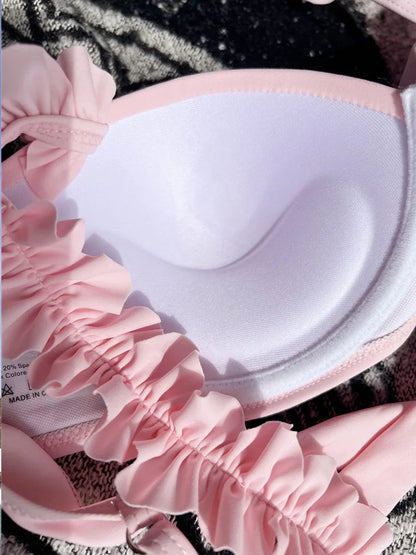 Two-piece push-up swimsuit