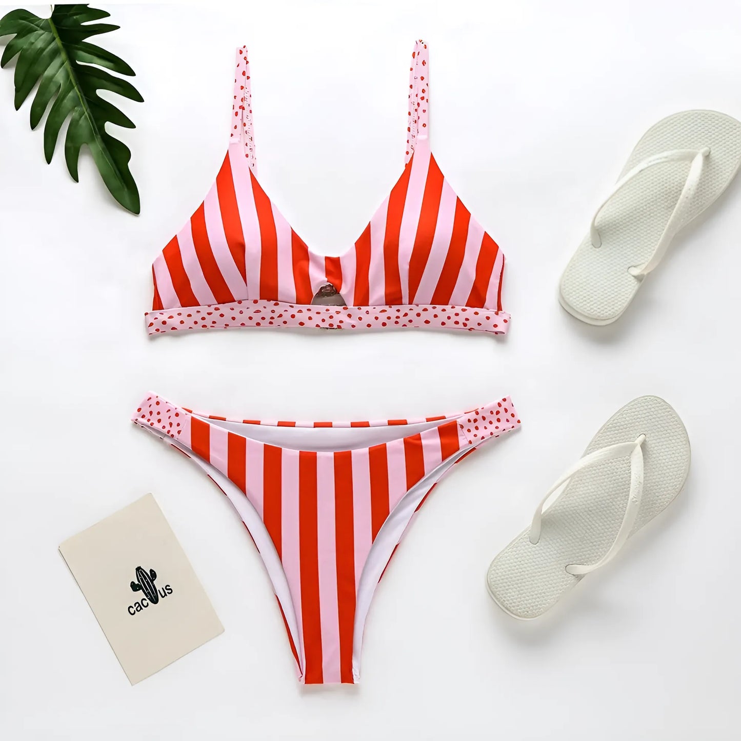 Two-Piece Patterned Swimsuit