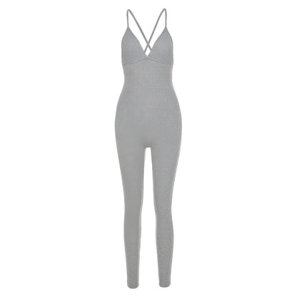 One-Piece Sports Outfit with Neckline