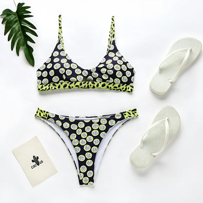 Two-Piece Patterned Swimsuit