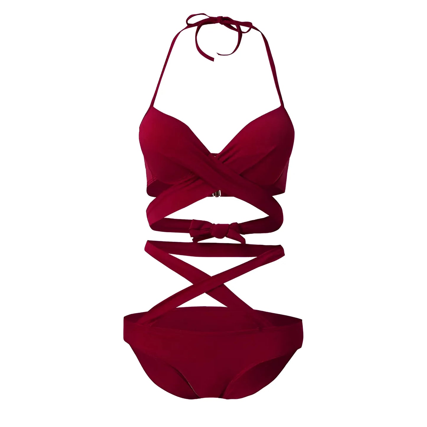 Two-Piece Swimsuit with Straps