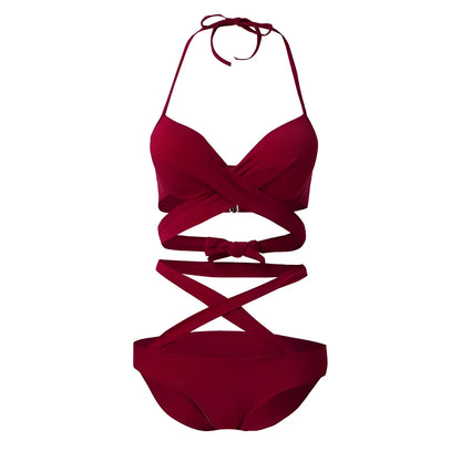 Two-Piece Swimsuit with Straps