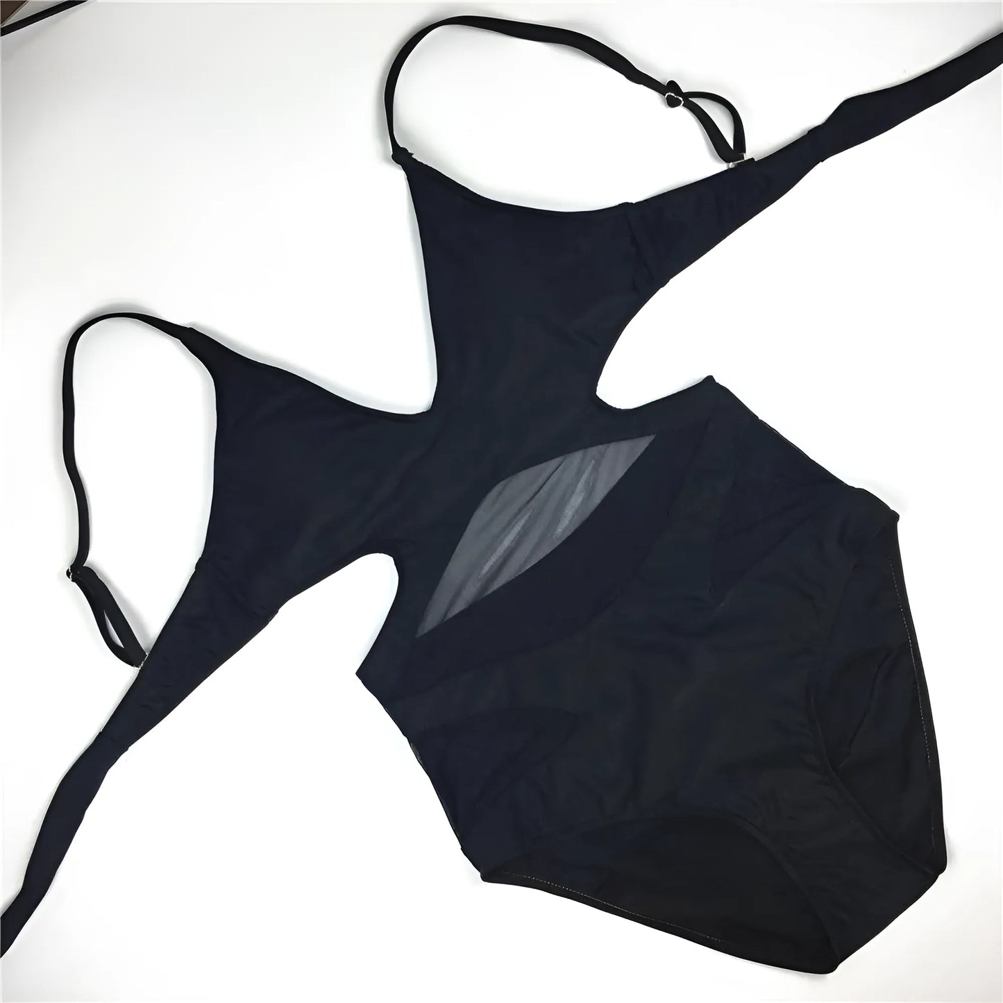 One-Piece Swimsuit with Mesh Detail