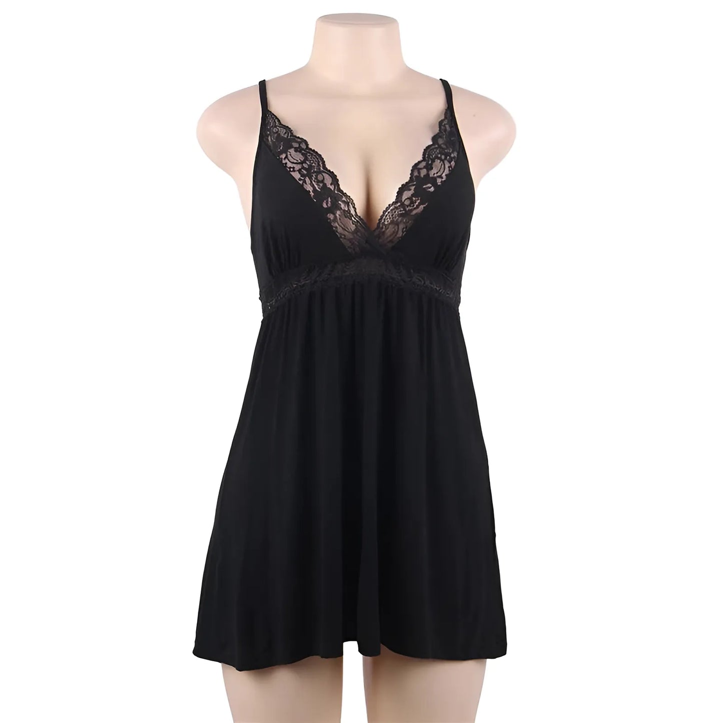 Lace Trim Nightdress in Plus Sizes