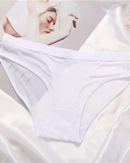 Briefs with decorative sheer mesh