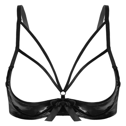Open cup bra