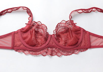 Lace lingerie set with decorative straps