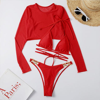 Komplet plażowy bikini z topem