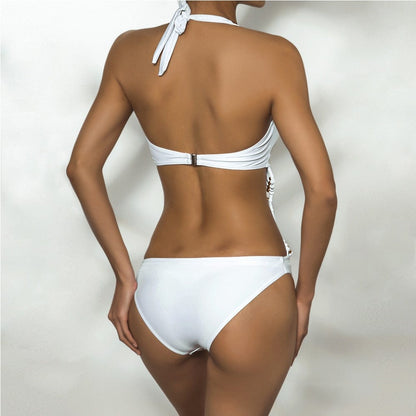 Monokini with decorative beads