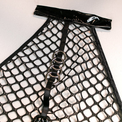 Latex body with a suspender belt