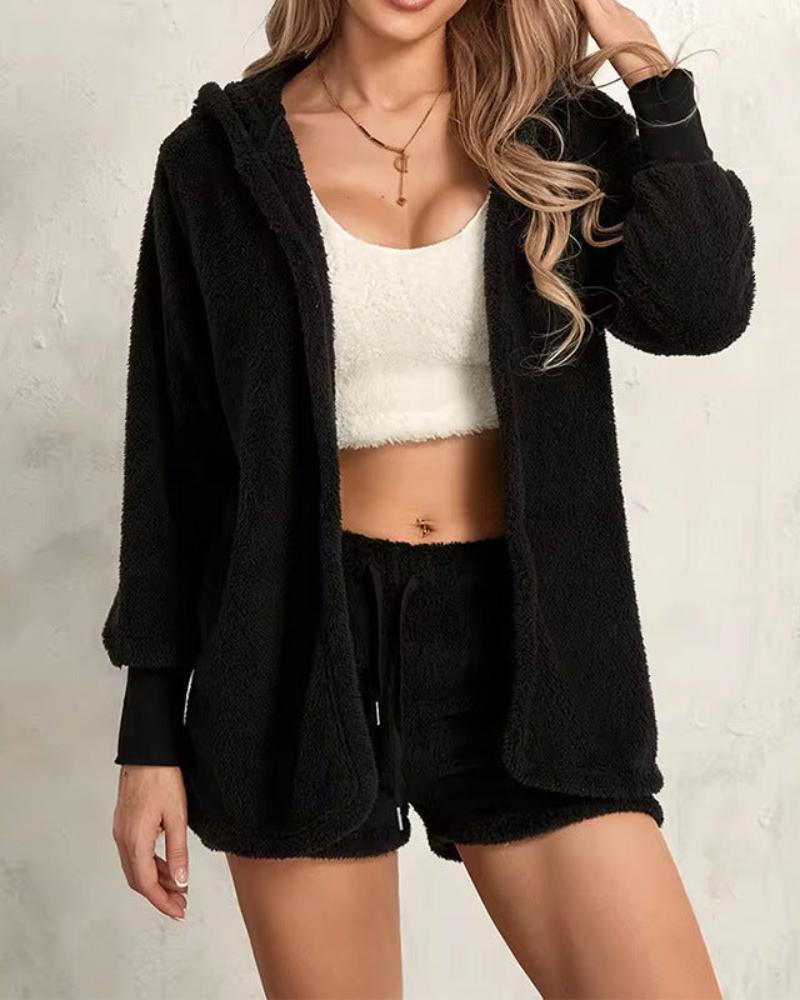 Short Fluffy Loungewear Set