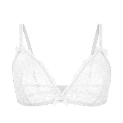 Lace bra with adjustable straps
