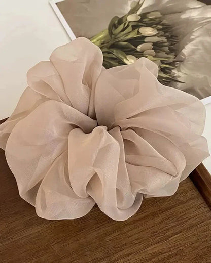 Chiffon scrunchie hair tie