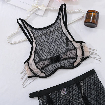 Lingerie set with chains