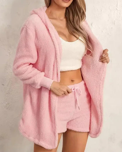 Short Fluffy Loungewear Set