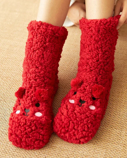 Fluffy Bear Socks