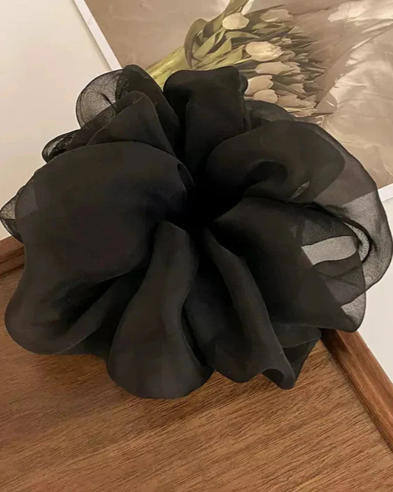 Chiffon scrunchie hair tie