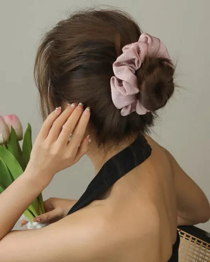 Shimmering Scrunchie Hair Tie