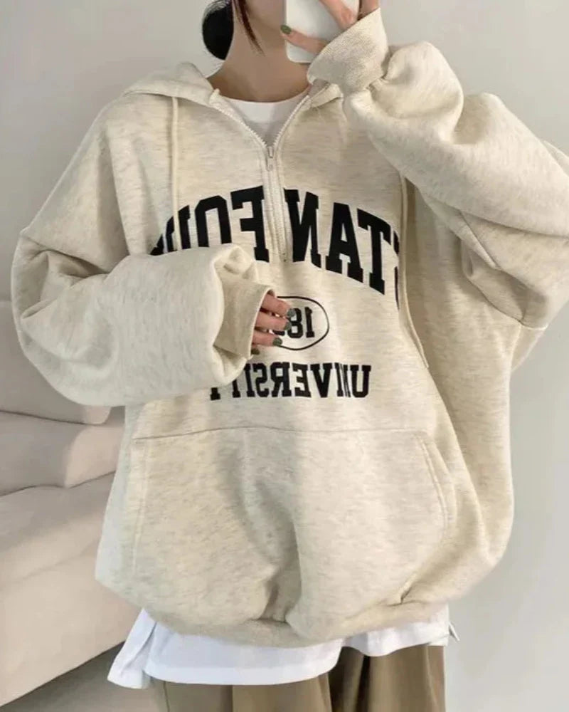 Oversized Hooded Sweatshirt - Stanford University