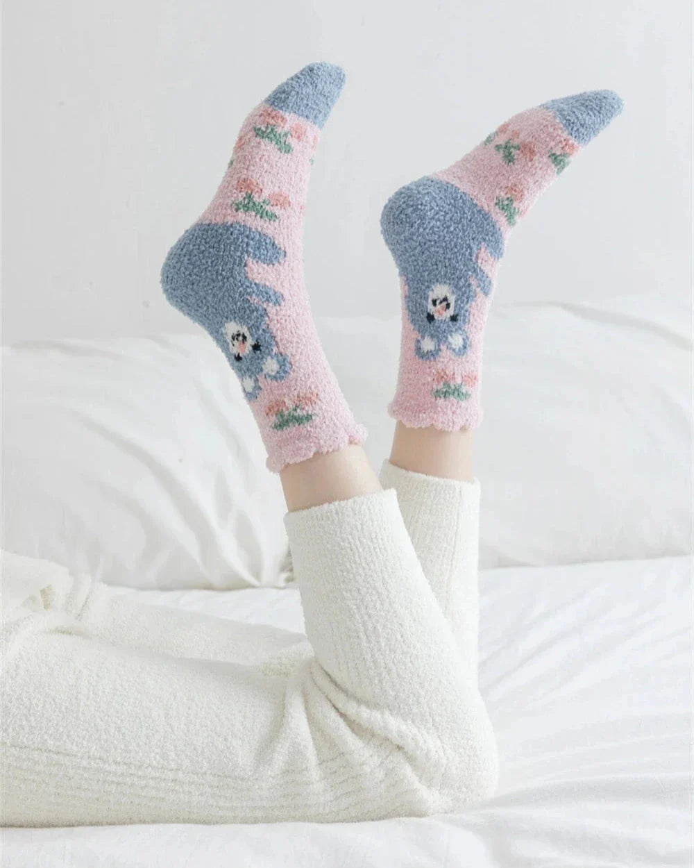 Warm fluffy long socks