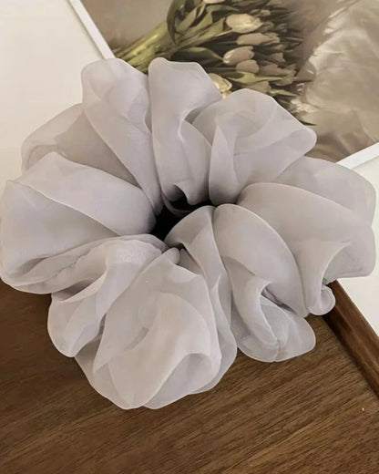 Chiffon scrunchie hair tie