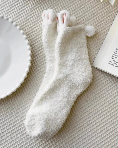 Fluffy Bunny Socks