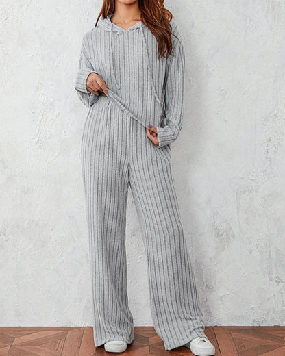 Long Loose Hooded Loungewear Set