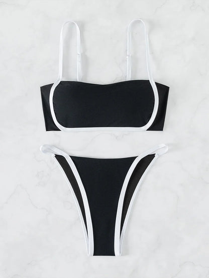 Bikini with a tie at the back