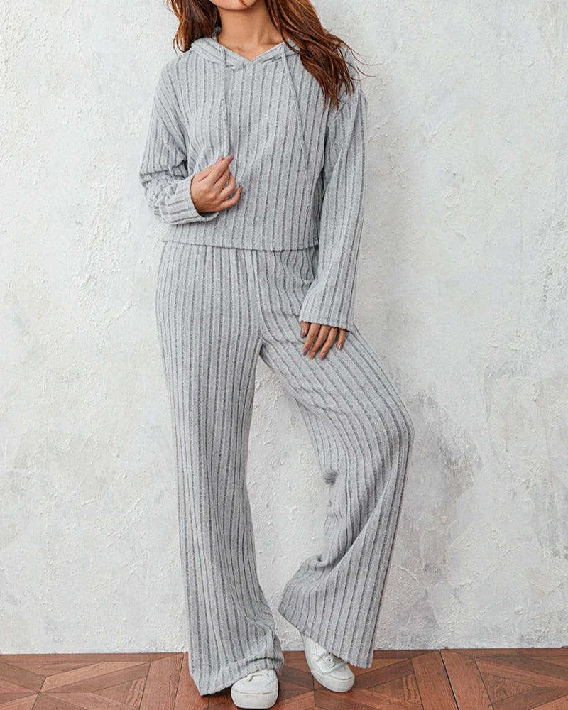 Long Loose Hooded Loungewear Set