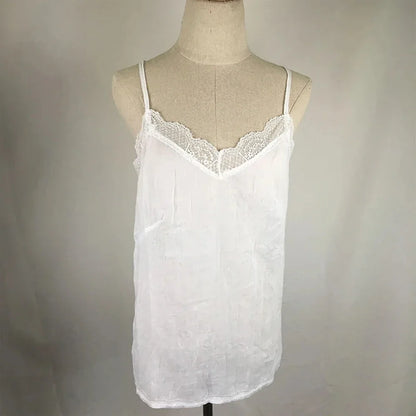 Backless Sling Sleeveless Blouse French Lace Camisole