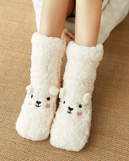 Fluffy Bear Socks