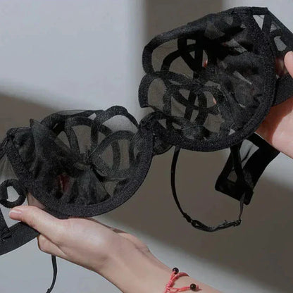 Mesh fabric bra