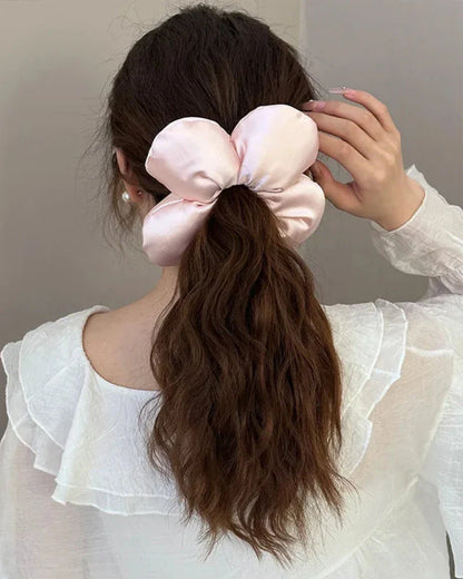 Flower-Shaped Hair Scrunchie