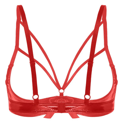 Open cup bra