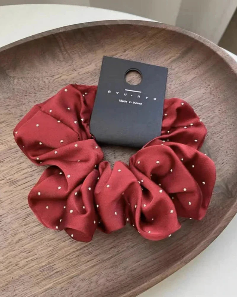 Shimmering Scrunchie Hair Tie