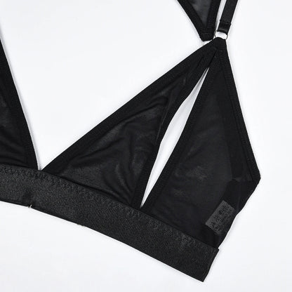 Lingerie set with a choker and cut-outs