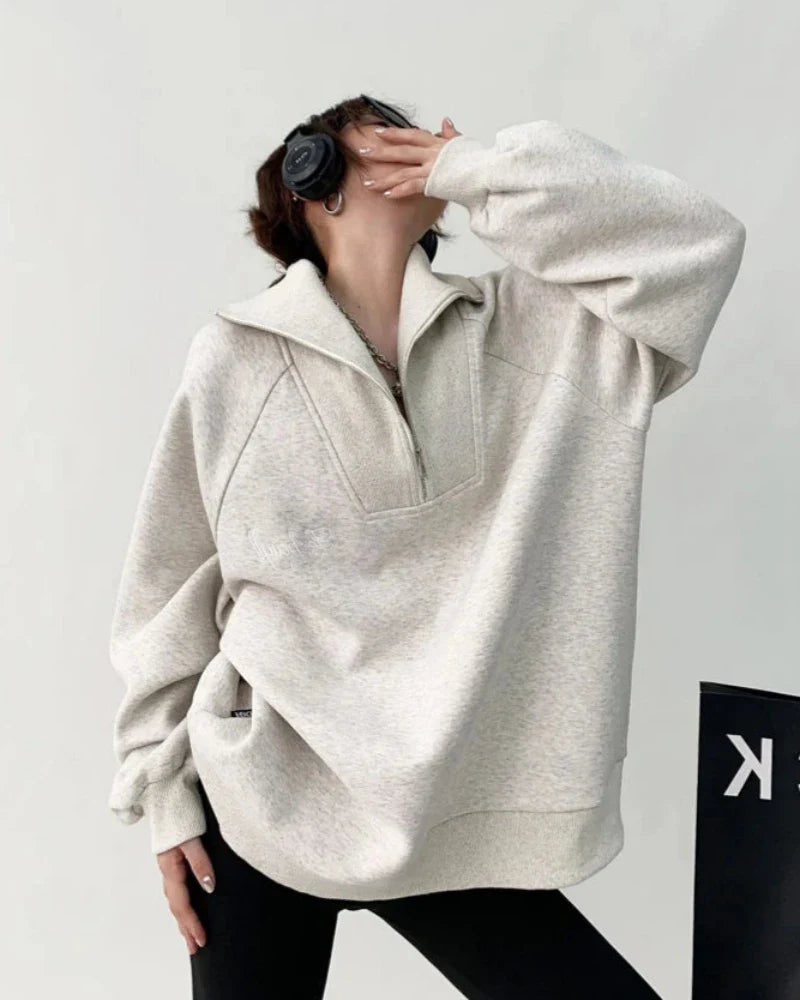 Oversized Zip-Up Hoodie