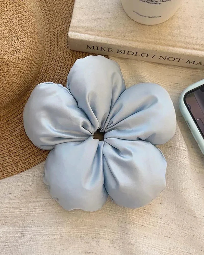 Flower-Shaped Hair Scrunchie