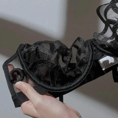 Mesh fabric bra