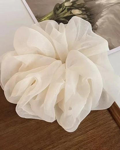 Chiffon scrunchie hair tie