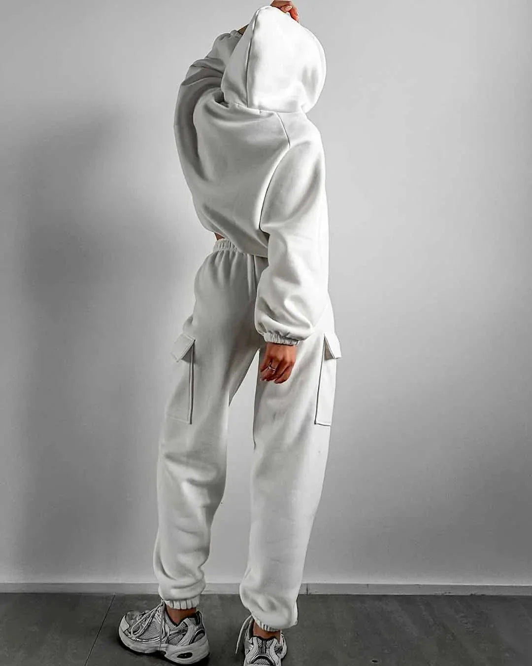 Loose hoodie tracksuit set