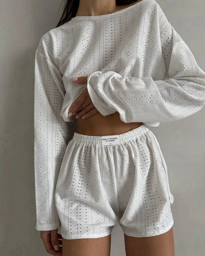 Short Lacy Loungewear Set