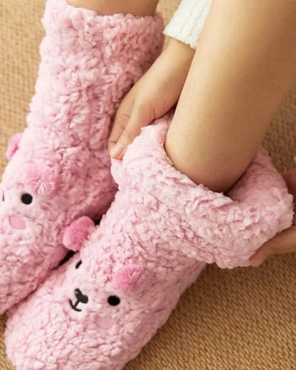 Fluffy Bear Socks