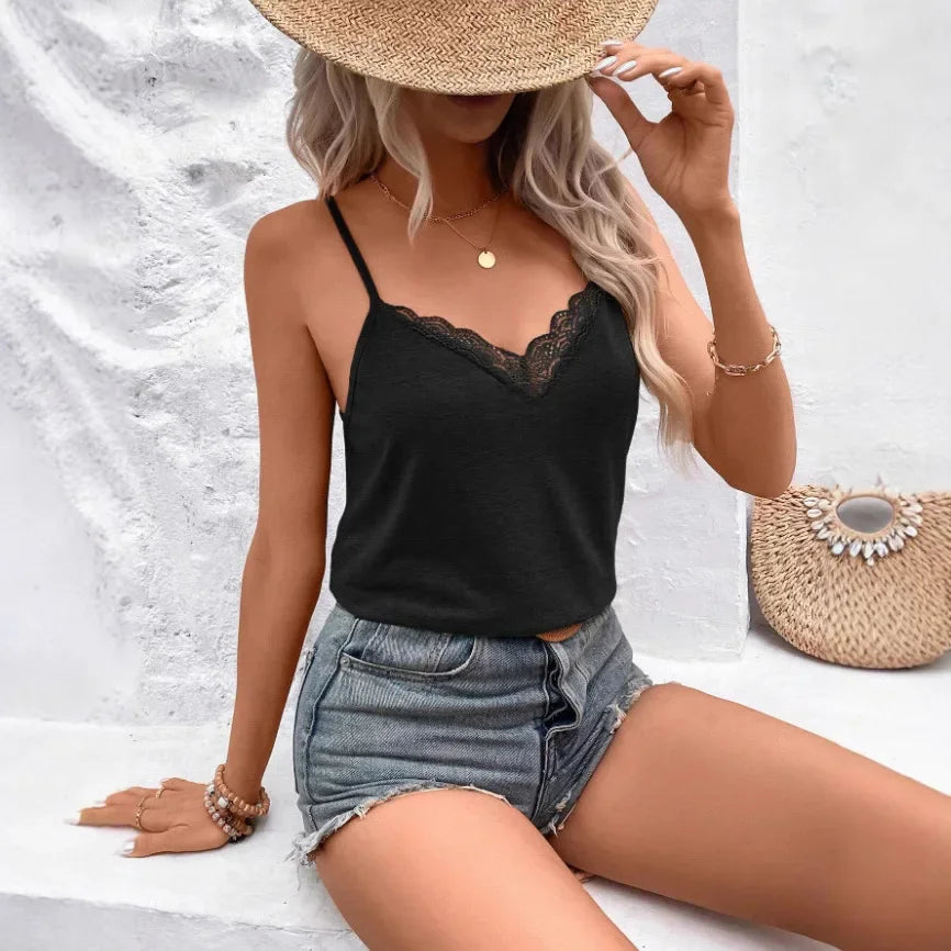 Cross-Border Lace Spicy Top