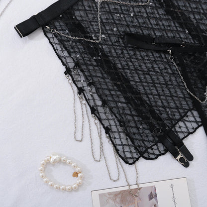 Lingerie set with chains