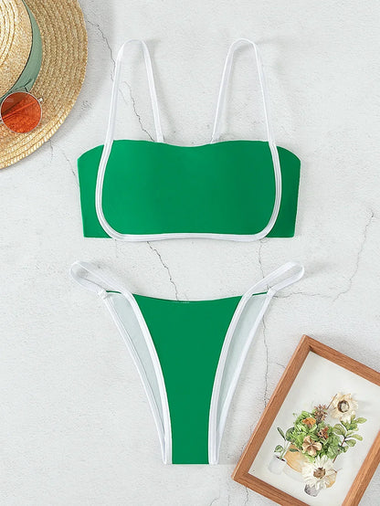 Bikini with a tie at the back