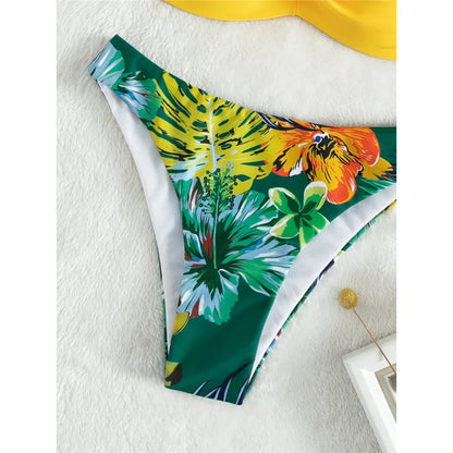 Two-piece swimsuit with padded cups