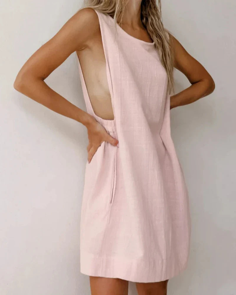 Loose Cotton Nightdress with Straps